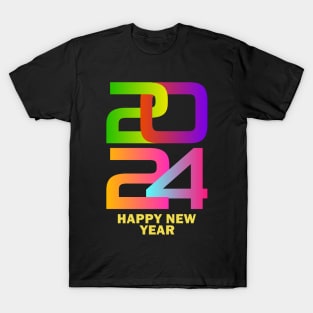 New Years Eve 2024 Colorful New Year T-Shirt